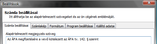 ÁFA tv. 142
